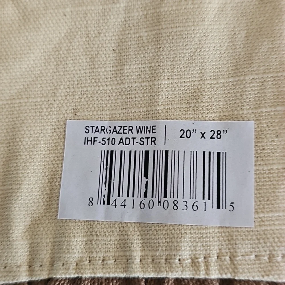 Star Embroidered Bath Towels - Cream and Brown STARGAZER WINE SET OF 2 TEA TOWEL